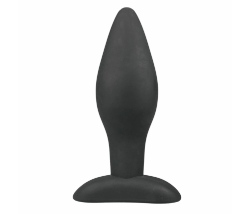 Sinner Gear Large Silicone Plug Black - Secure Wide-Base Anal Model