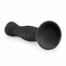 EasyToys Silicone Intimate Device Black with Suction Base 18 cm