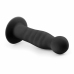 EasyToys Silicone Intimate Device Black with Suction Base 18 cm