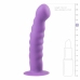 EasyToys Silicone Model with Suction Base Purple 18 cm - Ribbed Surface