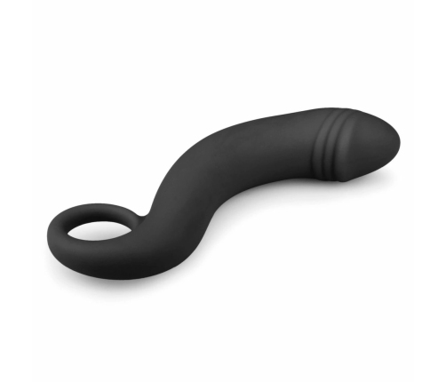 TOYZ4LOVERS Silicone Black Anal Massager Curved Prostate Model