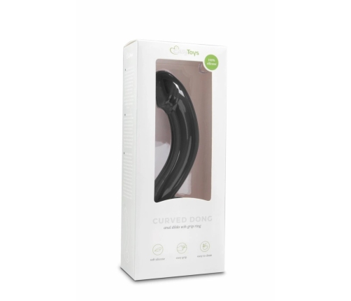TOYZ4LOVERS Silicone Black Anal Massager Curved Prostate Model