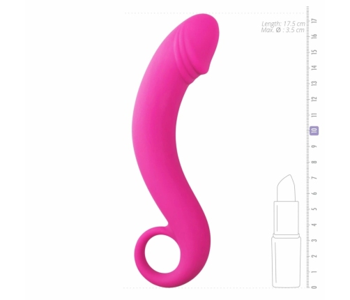 EasyToys Silicone Curved Prostate Massager Black 16 cm - Ergonomic Shape