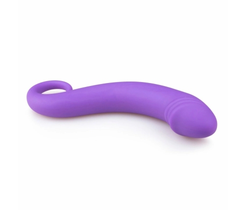 EasyToys Silicone Prostate Massager Purple Curved Anatomical Model