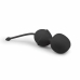 EasyToys Black Kegel Double Training Balls - Anatomical Silicone System
