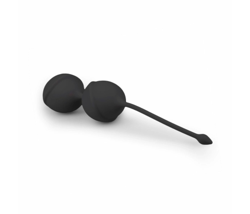 EasyToys Black Kegel Double Training Balls - Anatomical Silicone System
