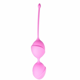 EasyToys Pink Duo Silicone Pelvic Muscle Training Balls 3.5 cm