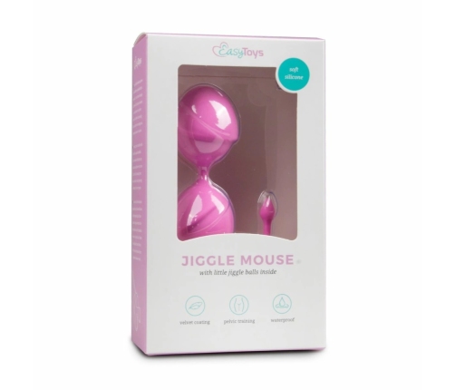 EasyToys Pink Duo Silicone Pelvic Muscle Training Balls 3.5 cm