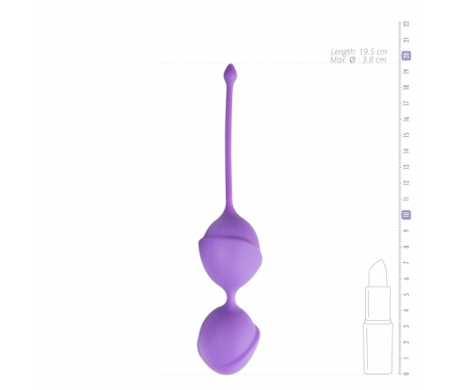 EasyToys Duo Kegel Balls Purple - Pelvic Floor Training System