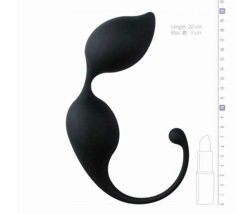 EasyToys Curved Kegel Balls Black - Ergonomic Pelvic Floor Trainer