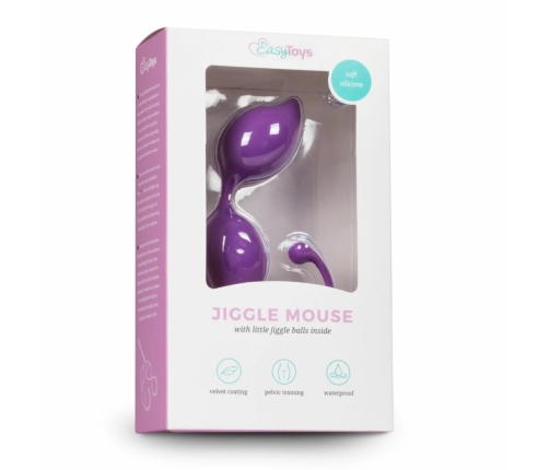 EasyToys Curved Kegel Balls Purple - Pelvic Floor Training Set