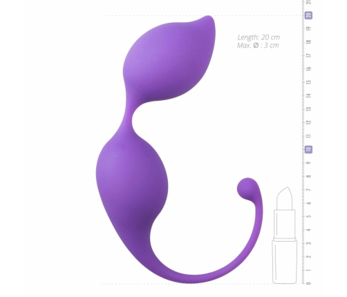 EasyToys Curved Kegel Balls Purple - Pelvic Floor Training Set