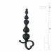 Easytoys Heart Handle Black Silicone Training Beads 19 cm