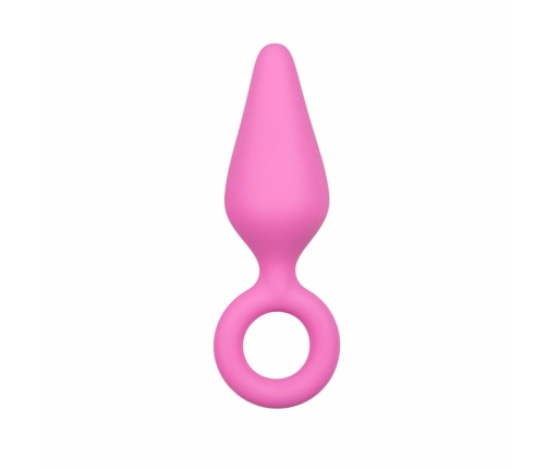 EasyToys Pointy Plug Silicone Tapered Model, Black, Size S