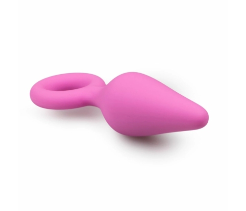 EasyToys Pointy Plug Silicone Tapered Model, Black, Size S