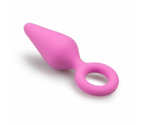 EasyToys Pointy Plug Silicone Tapered Model, Black, Size S