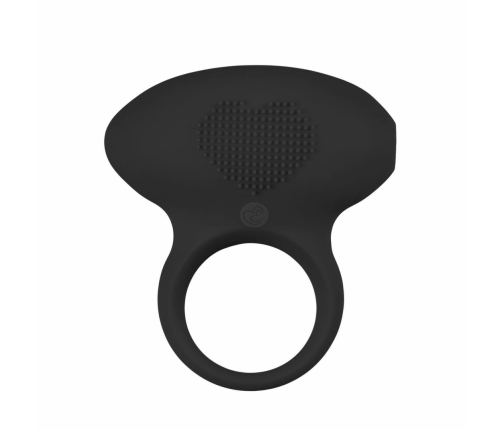 EasyToys Black Elastic Vibrating Ring with Removable Bullet Stimulator