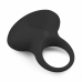 EasyToys Black Elastic Vibrating Ring with Removable Bullet Stimulator