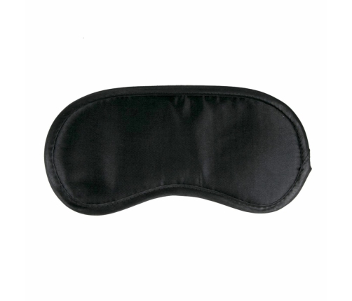 Rimba Black Satin Soft Eye Mask - Comfort Fit Blindfold