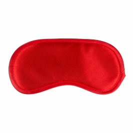 Ouch! Red Satin Eye Mask - Soft Luxury Blindfold Accessory