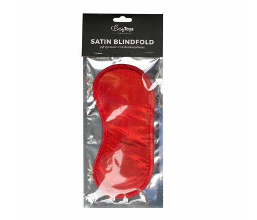 Ouch! Red Satin Eye Mask - Soft Luxury Blindfold Accessory