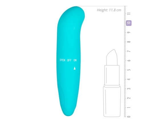 EasyToys Mini Curved Intimate Massager Turquoise Waterproof