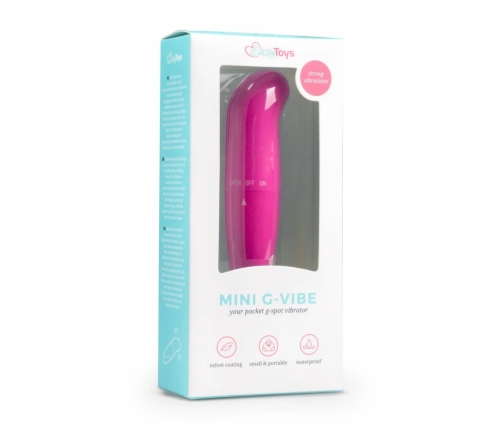 EasyToys Mini G-Spot Massager Pink - Compact Waterproof Vibrating Device