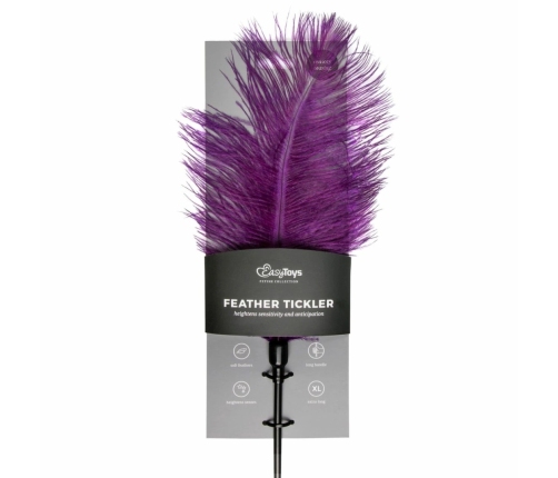EasyToys Feather Tickler Purple - Sensual Touch Accessory, 27 cm