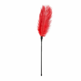 EasyToys Red Feather Sensual Tickler - Elegant Touch Accessory