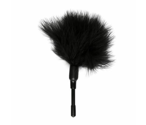 EasyToys Tickler Black - Soft Feather Accessory, Compact Handle
