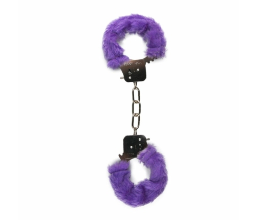 EasyToys Plush Wrist Restraints Purple - Soft Adjustable Cuffs