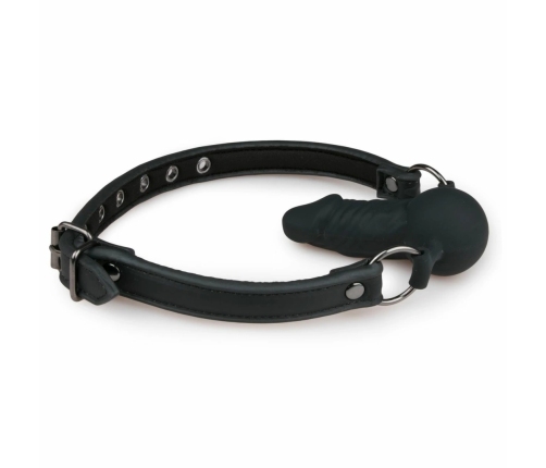 EasyToys Silicone System Ball Gag Adjustable 60 cm Black 9.5 cm Insertable
