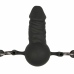 EasyToys Silicone System Ball Gag Adjustable 60 cm Black 9.5 cm Insertable