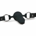 EasyToys Silicone System Ball Gag Adjustable 60 cm Black 9.5 cm Insertable