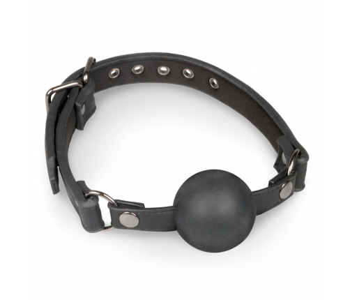 EasyToys Adjustable Faux Leather Head Harness with Large Silicone Ball