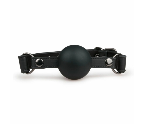 EasyToys Adjustable Faux Leather Head Harness with Large Silicone Ball