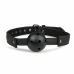 Easytoys Adjustable PVC Ball Gag Black - Faux Leather Comfort Strap