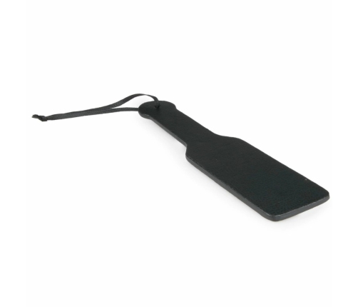 Ouch! Black PU Leather Impact Paddle - Ergonomic, Durable, 32 cm