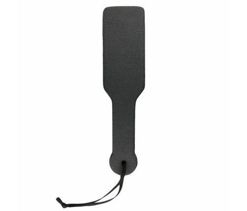 Ouch! Black PU Leather Impact Paddle - Ergonomic, Durable, 32 cm