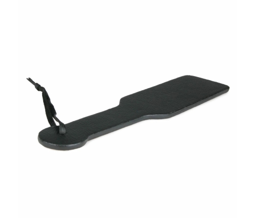 Ouch! Black PU Leather Impact Paddle - Ergonomic, Durable, 32 cm