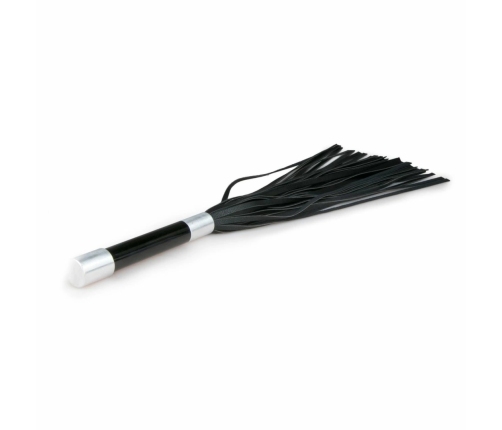 Kiotos Long Flogger Intimate Impact Tool with Metal Grip Handle Black