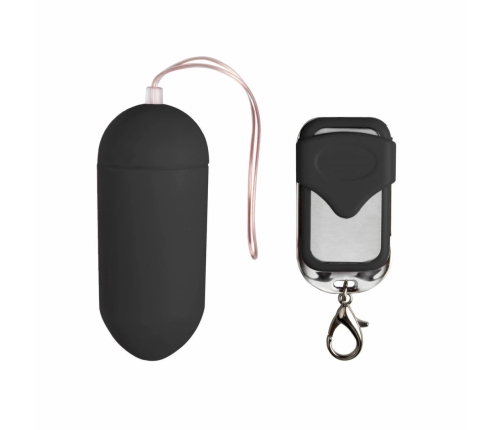 Easytoys Vibration Egg Black - Wireless Remote, 10 Modes, 20m Range