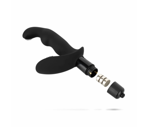 TOYJOY Dynamic Duke Ribbed Silicone Intimate Massager Black