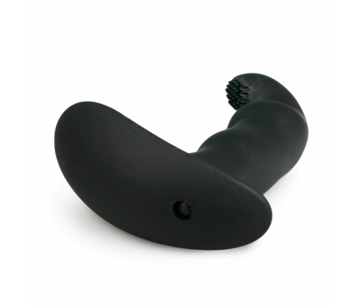TOYJOY Dynamic Duke Ribbed Silicone Intimate Massager Black