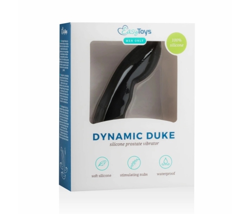 Easytoys Dynamic Duke Prostate Massager Flexible Silicone Black