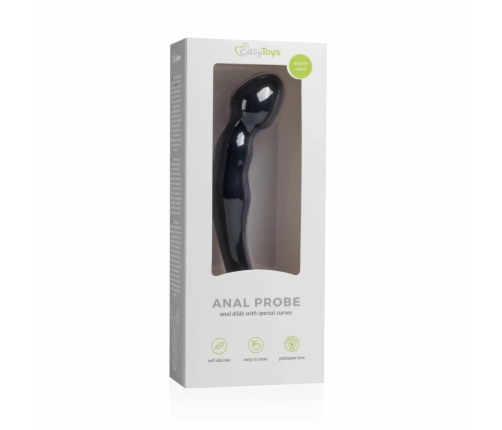 EasyToys Anal Explorer Silicone Black Flexible Probe 16 cm