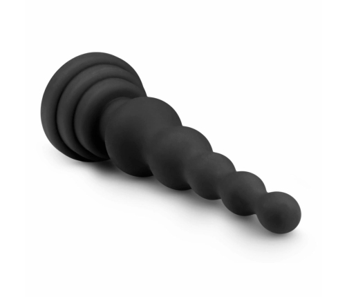 Kiotos Cone Shape Silicone Model with Beaded Structure Black 16.5 cm
