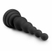 Kiotos Cone Shape Silicone Model with Beaded Structure Black 16.5 cm