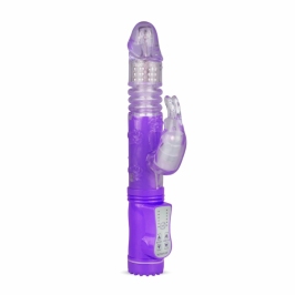 EasyToys Dual-Action Rabbit Vibrator Purple 12-Mode Intimate Device