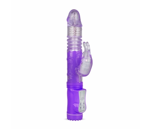 EasyToys Dual-Action Rabbit Vibrator Purple 12-Mode Intimate Device